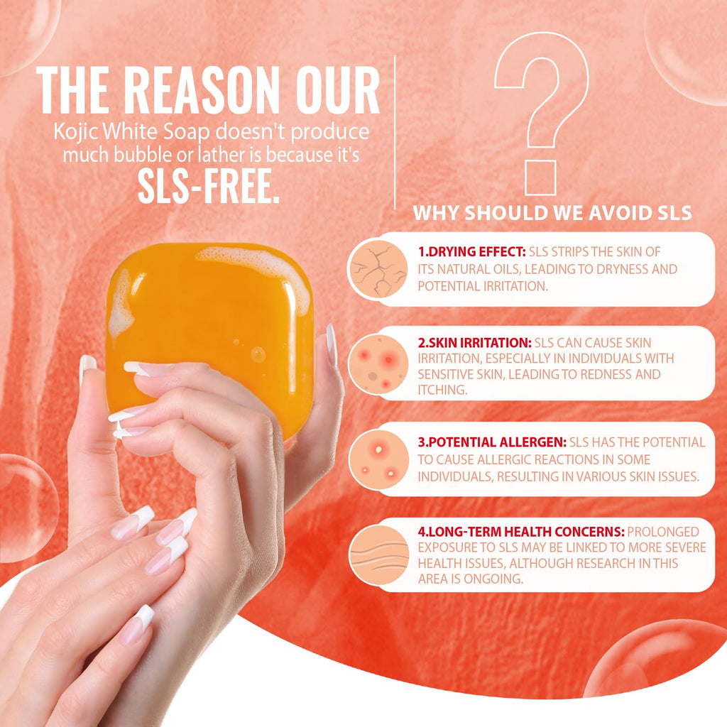 Koji White Pure Kojic Acid Soap | Glycerin Soap Bar for Gentle Skin Brightening and Exfoliation with Tea Tree, Coconut Oil, Hyaluronic Acid & Vitamin C, Vegan, 2.82 oz